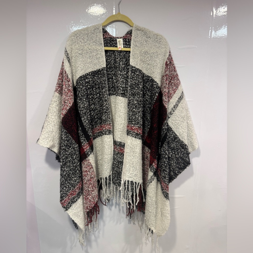 Pinkalicious OS‎ plaid scarf kimono